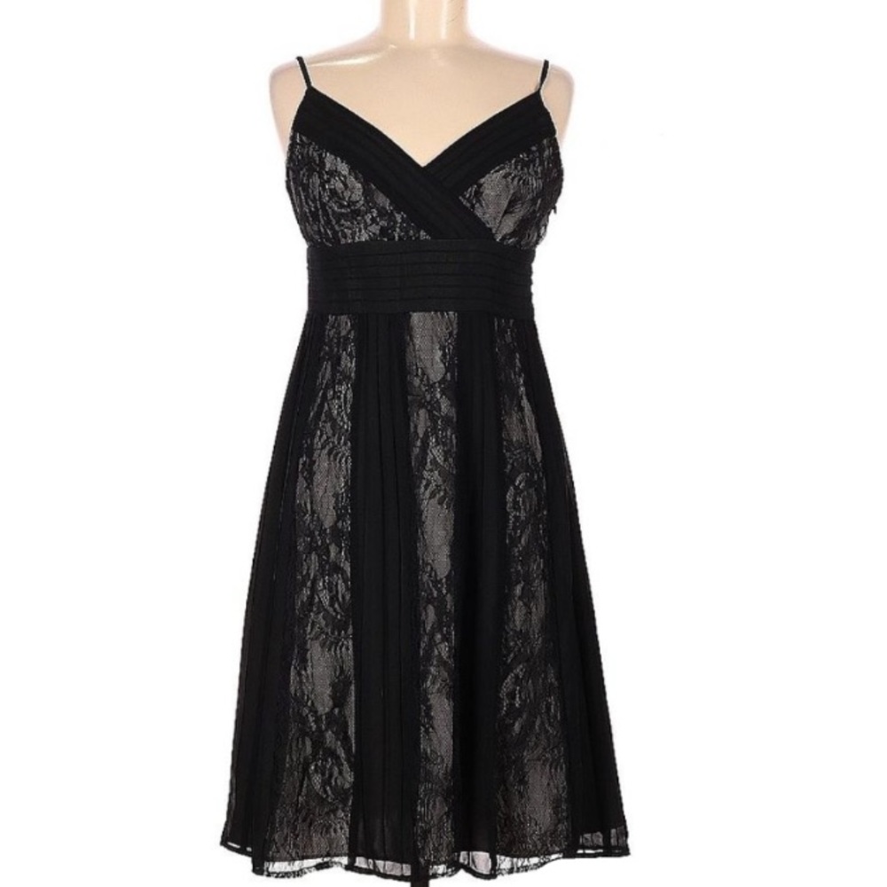 NWT Ann Taylor Loft Black Lace Cocktail Dress